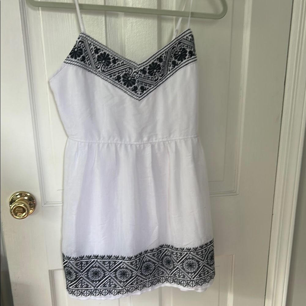 Three Hearts White and Black Mini Dress